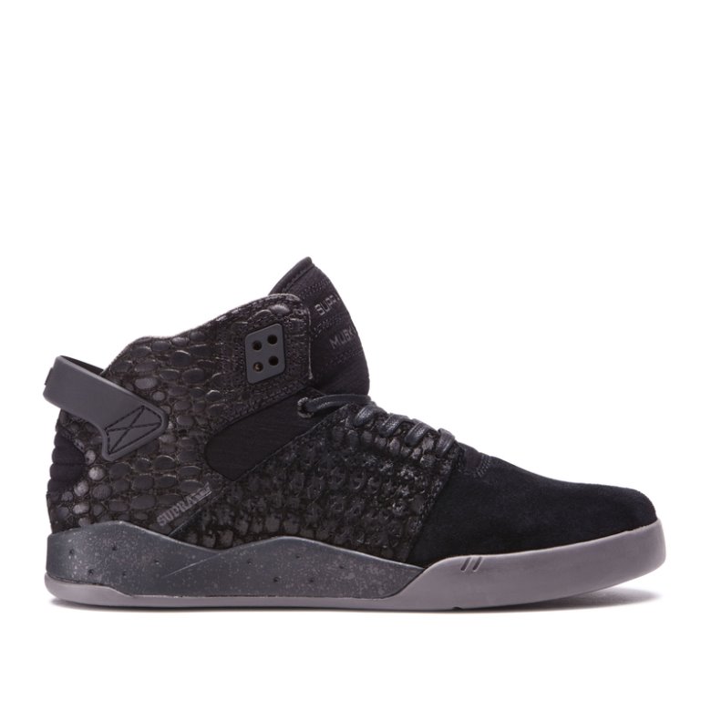 Supra Korkeavartiset Skytop III Miesten Kengät Mustat Harmaat | 4T881EY