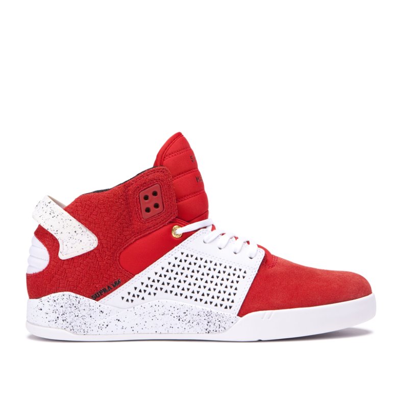 Supra Korkeavartiset Skytop III Miesten Kengät Punainen Valkoinen | R095Z3Z