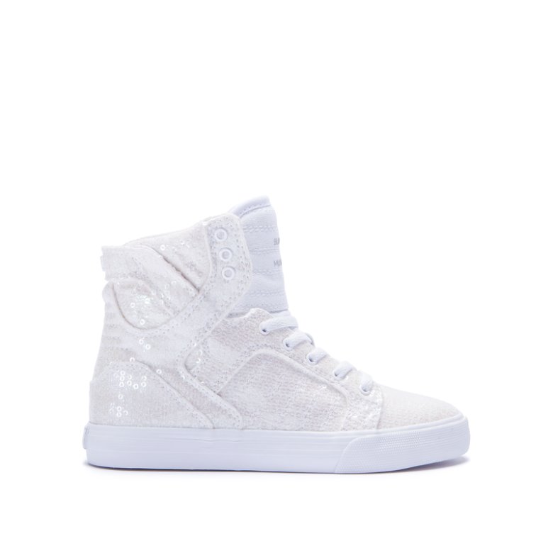 Supra Korkeavartiset Skytop Lasten Kengät Valkoinen | 8YUDICZ