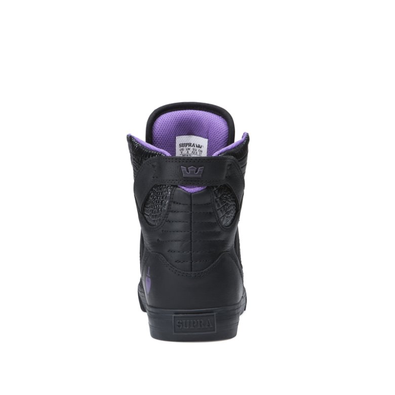 Supra Korkeavartiset Skytop Miesten Kengät Mustat Violetit | LATZYNA