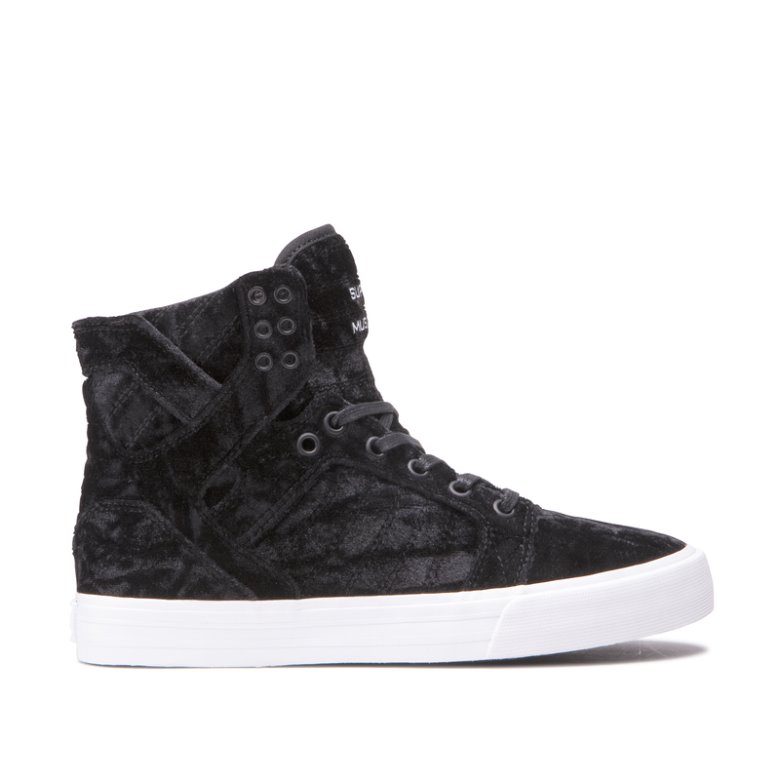 Supra Korkeavartiset Skytop Naisten Kengät Mustat Mustat Camo | IPT7NEY