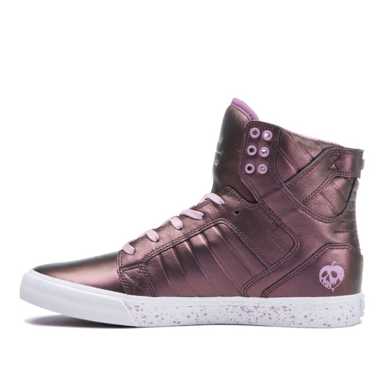 Supra Korkeavartiset Skytop Naisten Kengät Tummanpinkki | T2R1VMM