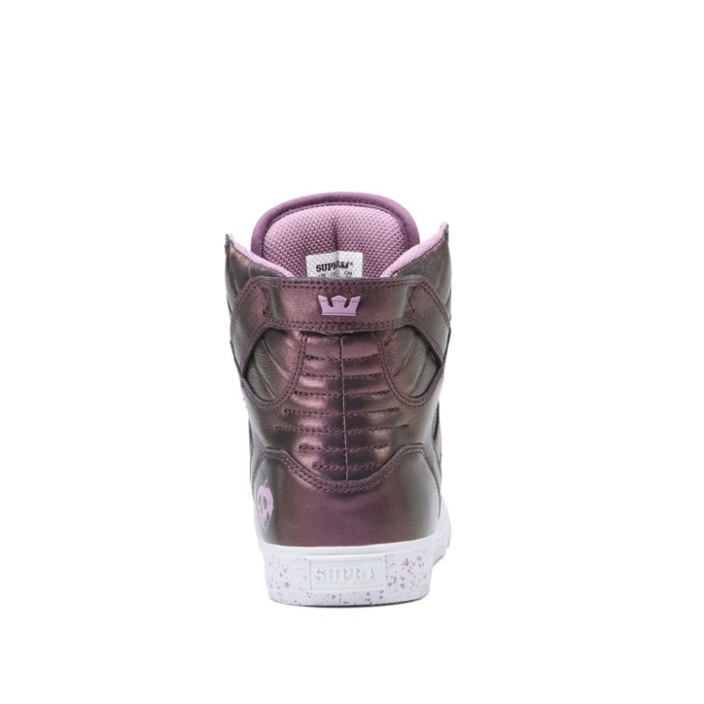 Supra Korkeavartiset Skytop Naisten Kengät Tummanpinkki | T2R1VMM