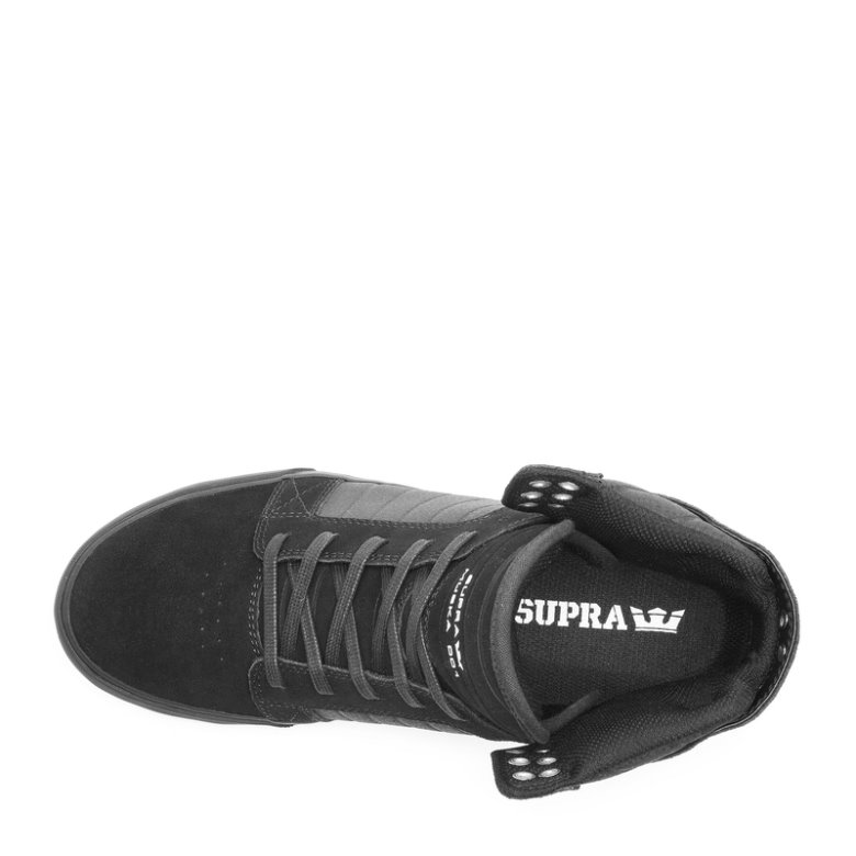 Supra Korkeavartiset Skytop Naisten Kengät Mustat Tummanharmaat | UHE0PSC