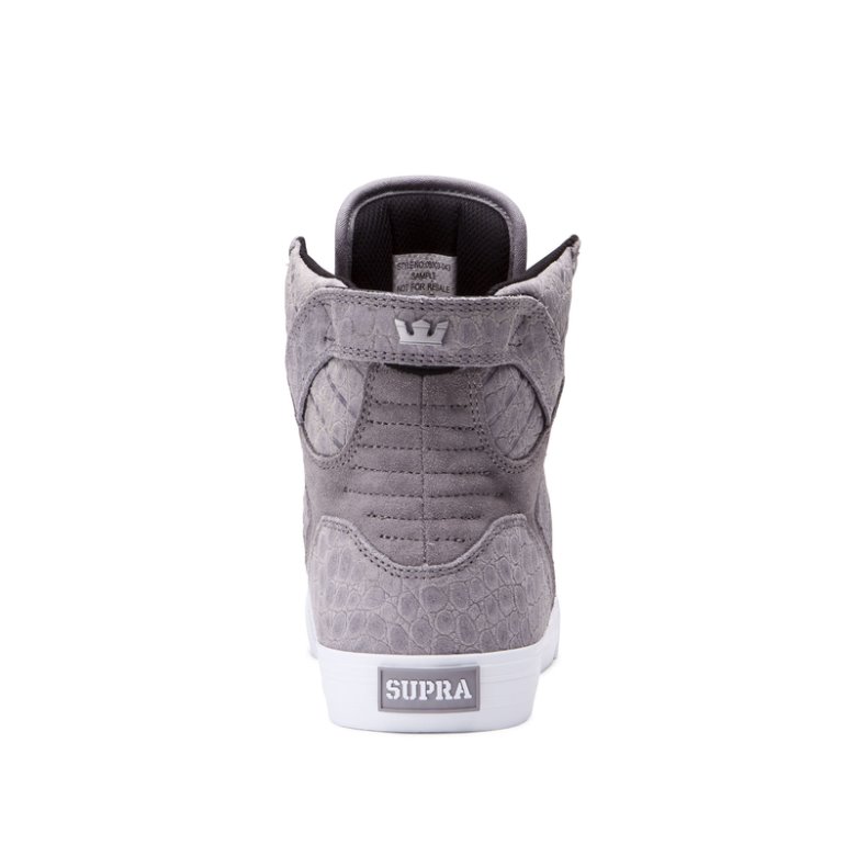 Supra Korkeavartiset Skytop Naisten Kengät Harmaat | WZUBQ1D