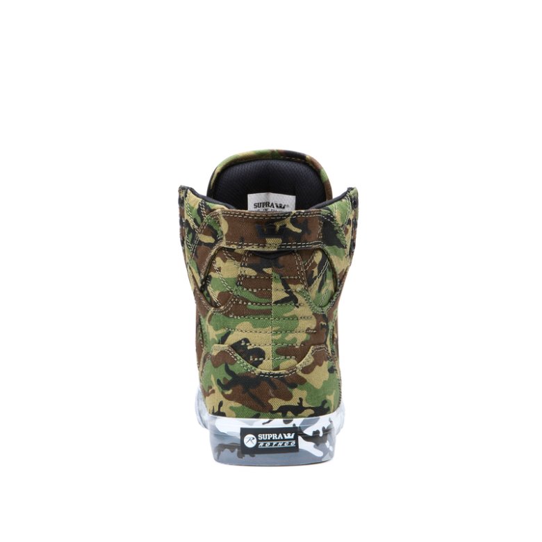 Supra Korkeavartiset Skytop Naisten Kengät Camo Valkoinen Camo | YFUQVZ5