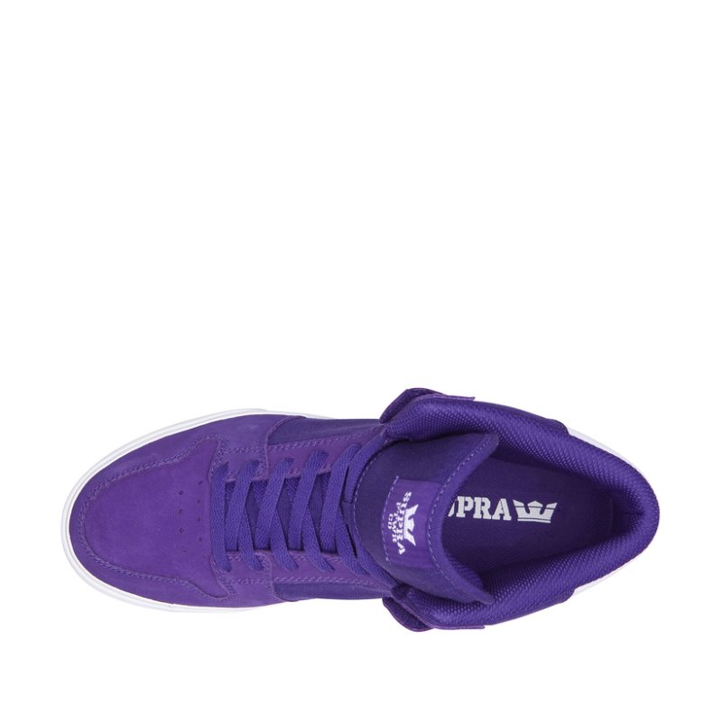 Supra Korkeavartiset Vaider Miesten Kengät Violetit Valkoinen | R97X5LT