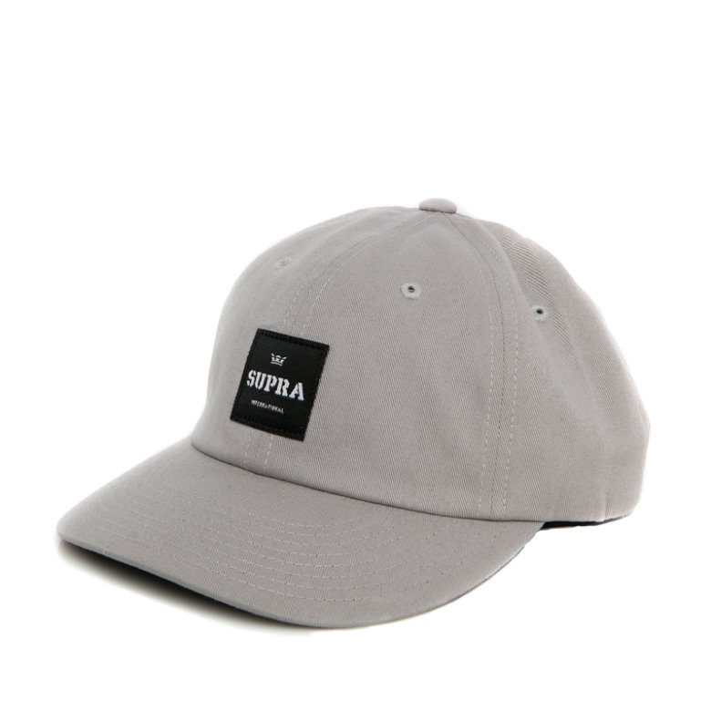 Supra Label Slider Hats Miesten Lippis Harmaat | MPKGJF9