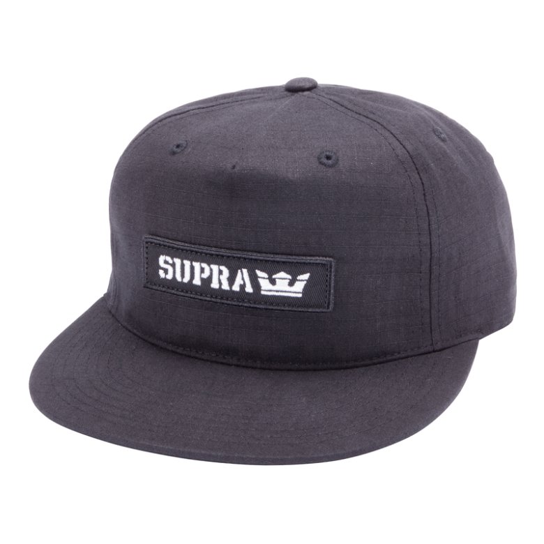 Supra Mark Patch Snap Miesten Lippis Mustat | US816TW