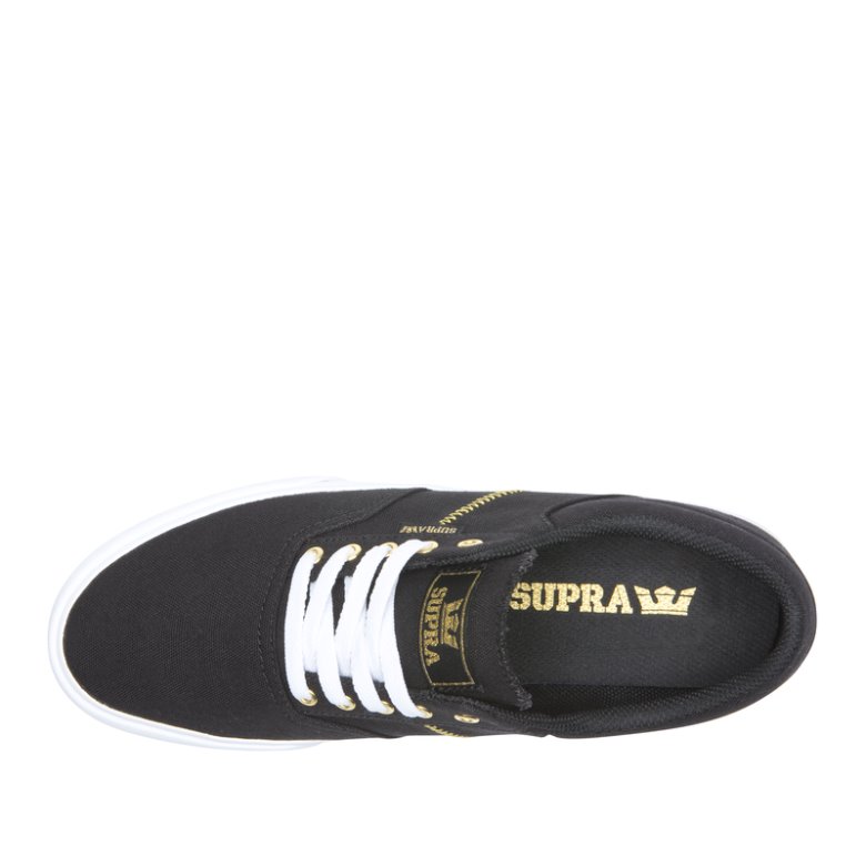 Supra Matalavartiset Cobalt Miesten Kengät Mustat Kultaiset | AAF2NPU