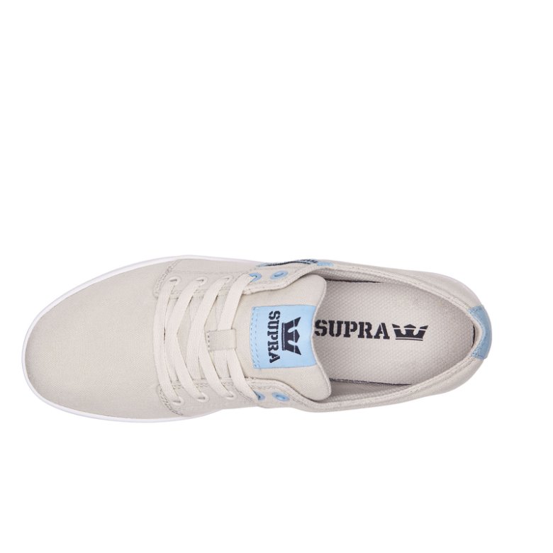 Supra Matalavartiset Stacks II Miesten Kengät Beige Sininen | P0RAZHM