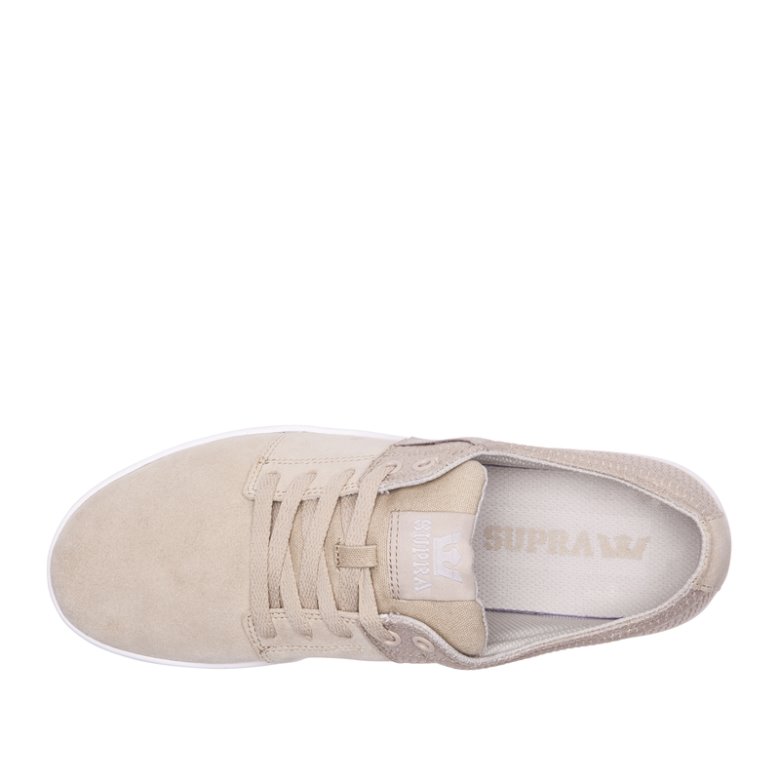 Supra Matalavartiset Stacks II Miesten Kengät Beige | T5NN4JX