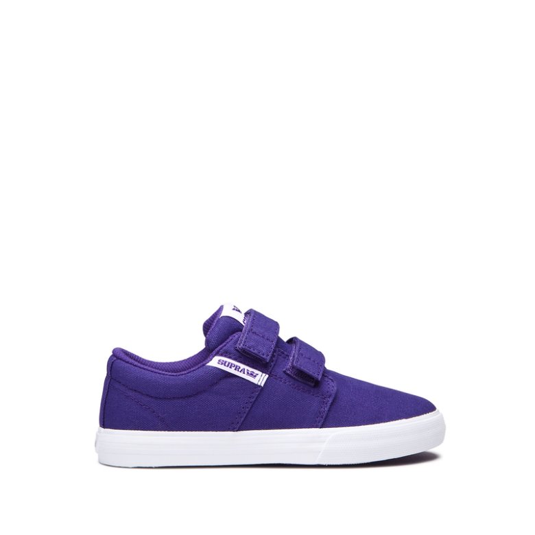 Supra Matalavartiset Stacks II V Lasten Kengät Violetit Valkoinen | 25TONQL