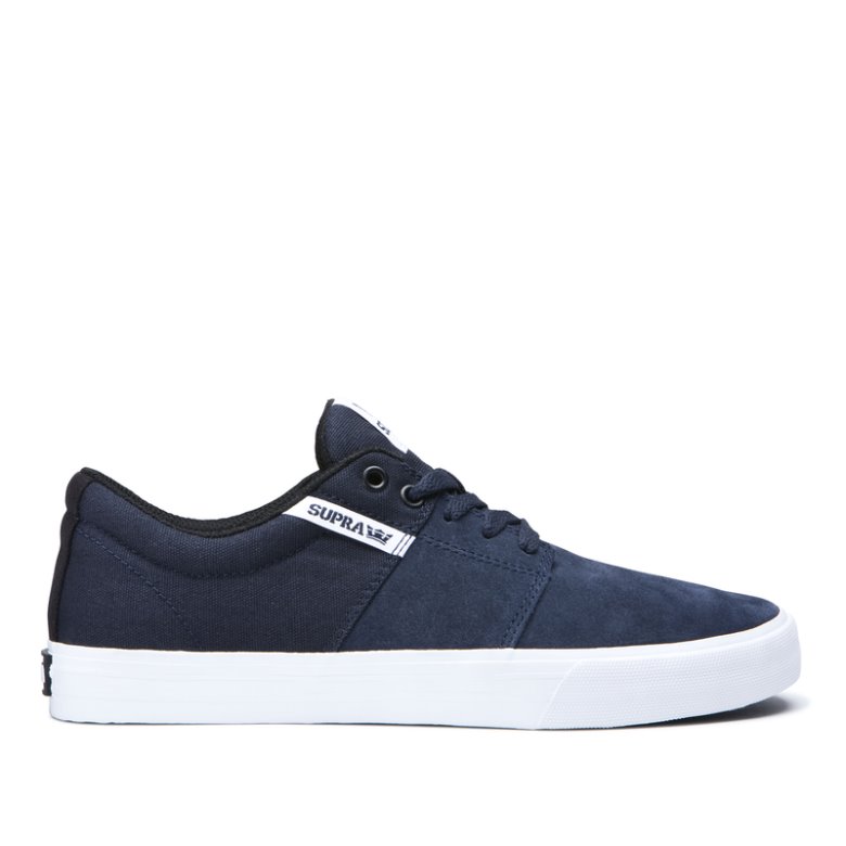 Supra Matalavartiset Stacks II Vulc Naisten Kengät Laivastonsininen | P9609DF