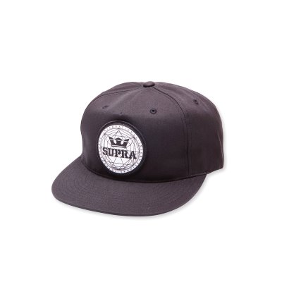 Supra Geo Patch Slider Hats Miesten Lippis Mustat | UFLIVBI