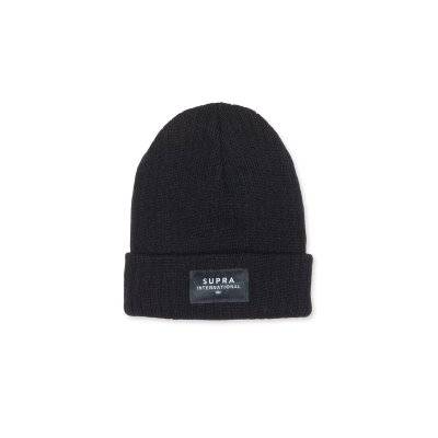 Supra Icon International Beanie Miesten Lippis Mustat | L36UUQ6