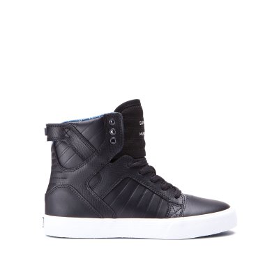 Supra Korkeavartiset Skytop Lasten Kengät Mustat Valkoinen Sininen | SV4XCK8