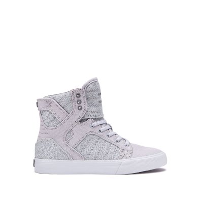 Supra Korkeavartiset Skytop Lasten Kengät Vaaleanharmaat | WSRPI9P