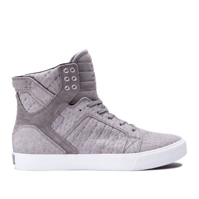 Supra Korkeavartiset Skytop Miesten Kengät Harmaat | C8HNFZV