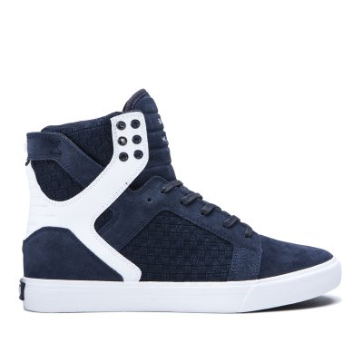 Supra Korkeavartiset Skytop Miesten Kengät Laivastonsininen Valkoinen | MDV8G4V