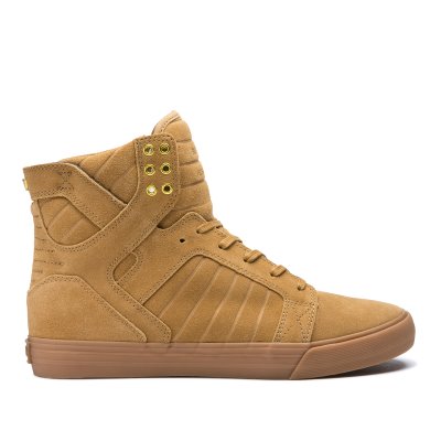 Supra Korkeavartiset Skytop Miesten Kengät Ruskea Kultaiset | NE852SP