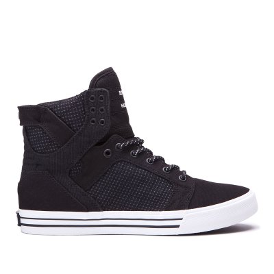 Supra Korkeavartiset Skytop Miesten Kengät Mustat Valkoinen Mustat | OMJZS9C