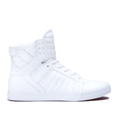 Supra Korkeavartiset Skytop Miesten Kengät Valkoinen | X9KLDJP