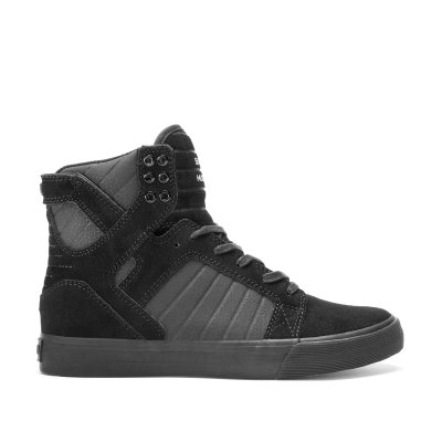 Supra Korkeavartiset Skytop Naisten Kengät Mustat Tummanharmaat | UHE0PSC