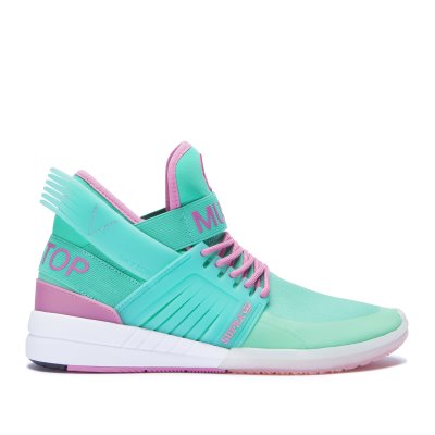 Supra Korkeavartiset Skytop V Miesten Kengät Turkoosi Pinkki | UJVOYQL