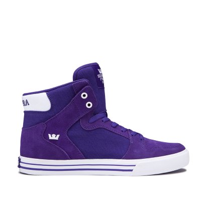 Supra Korkeavartiset Vaider Miesten Kengät Violetit Valkoinen | R97X5LT