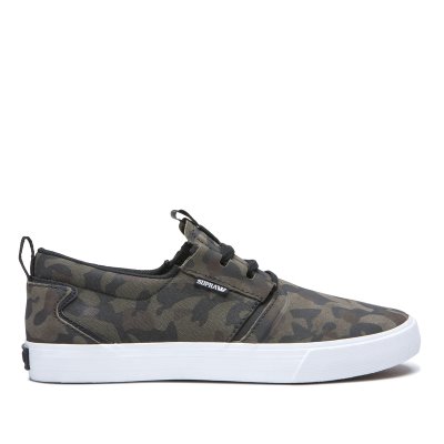 Supra Matalavartiset Flow Miesten Kengät Camo Mustat | QKSY6EQ