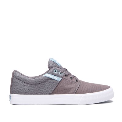 Supra Matalavartiset Stacks II Vulc Miesten Kengät Harmaat Beige | I4LCDEK